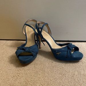 Never worn teal summer heels